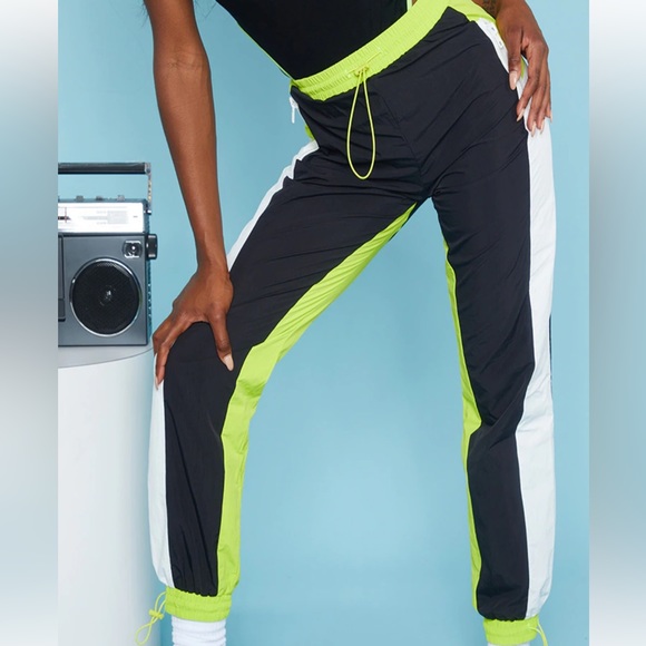 NWT PrettyLittleThing Nylon Motocross Joggers - Picture 4 of 8